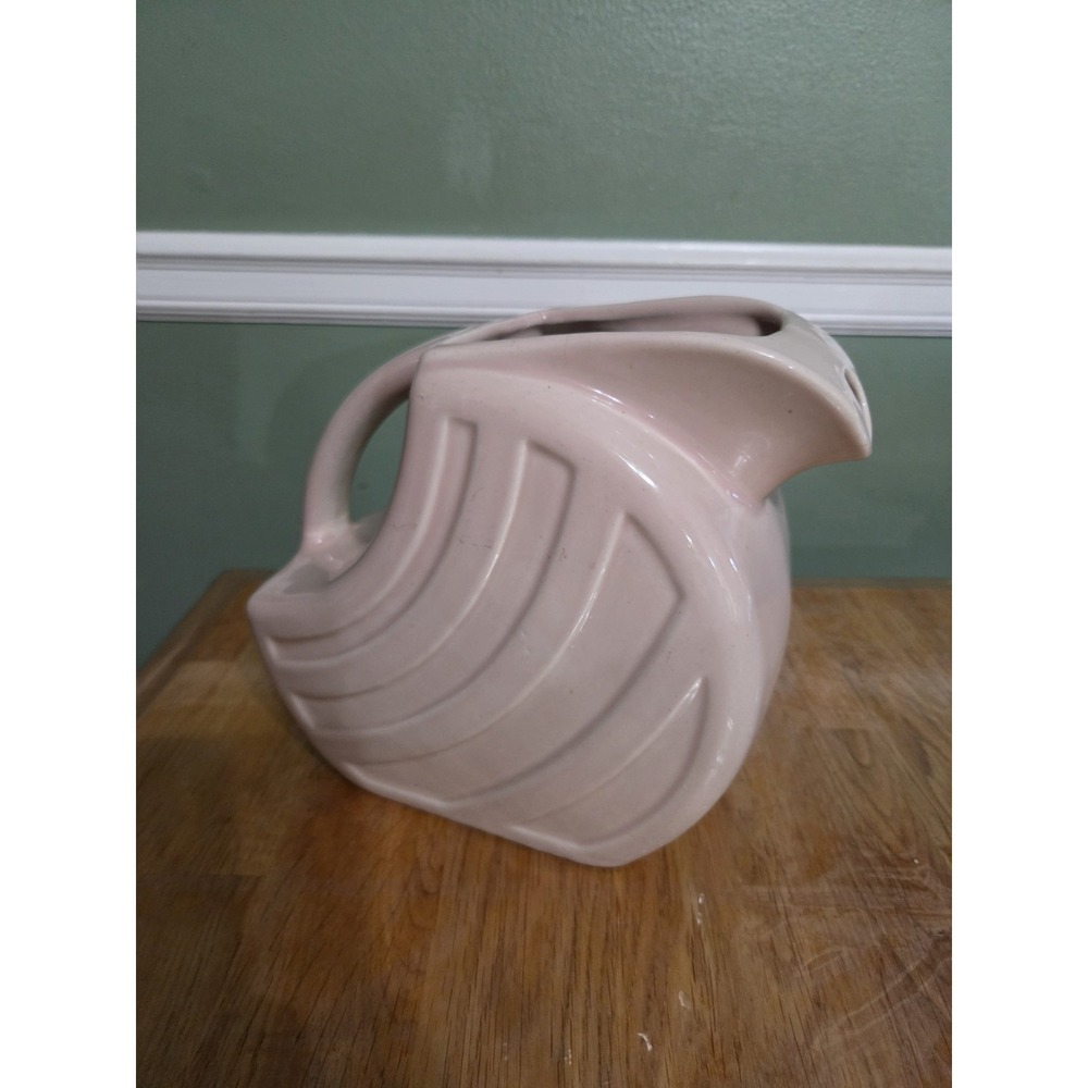 Vintage Alamo Pottery San Antonio Texas Pink Pitcher #760 flaw